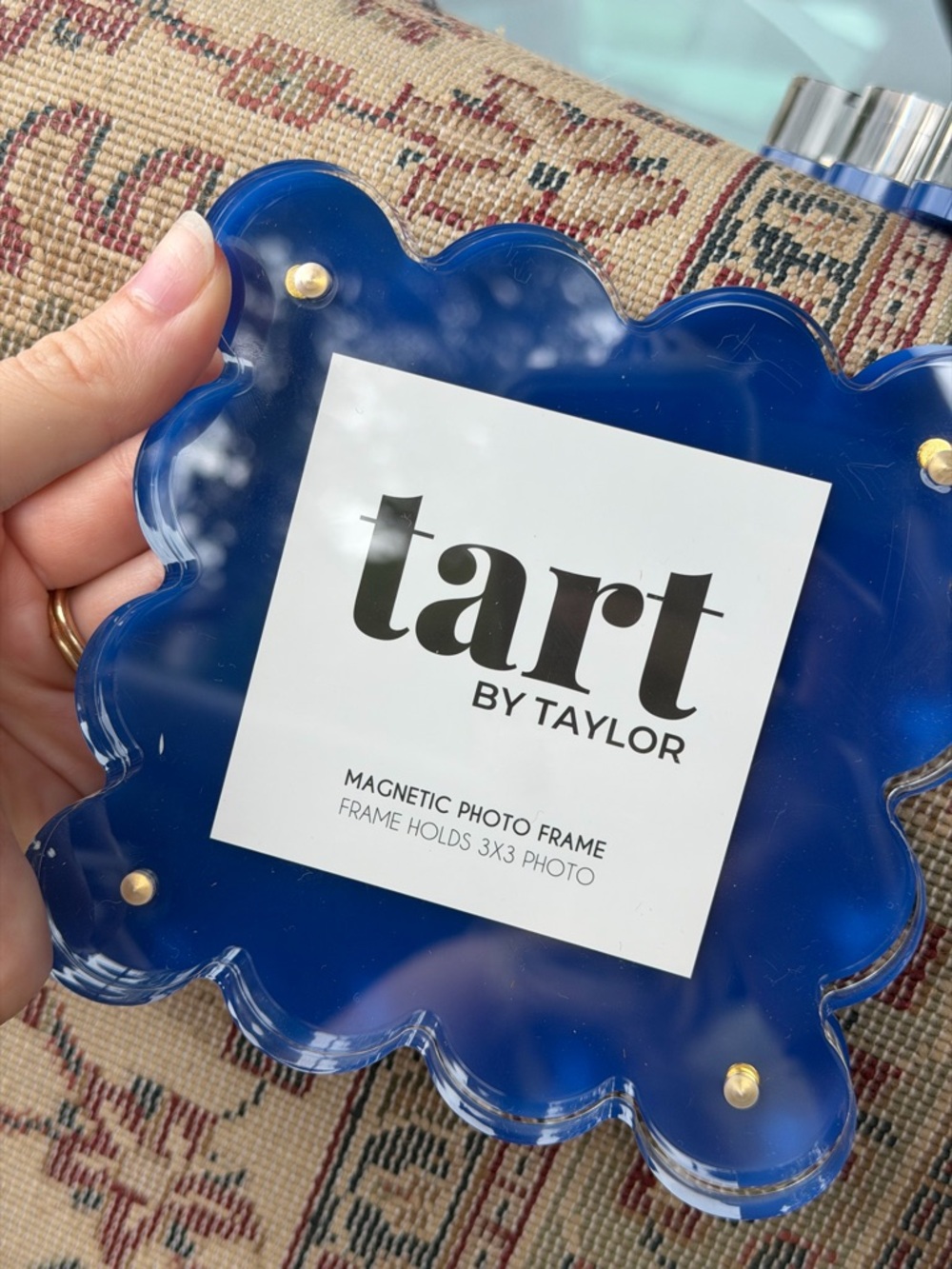 Tart by Taylor Yellow Scalloped Magnetic Photo Frame